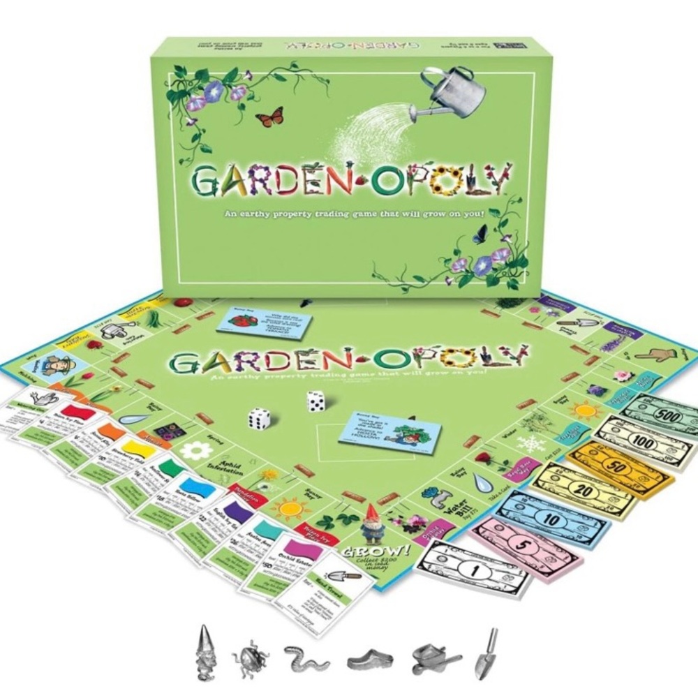 GARDEN-OPOLY Monopoly Style Gardenopoly Family Board Game 2-6 Players New Sealed